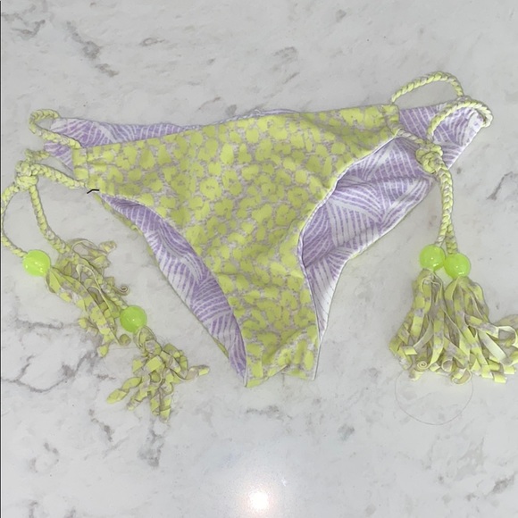 VS Purple & Green Reversible Bikini Bottom - Picture 6 of 7